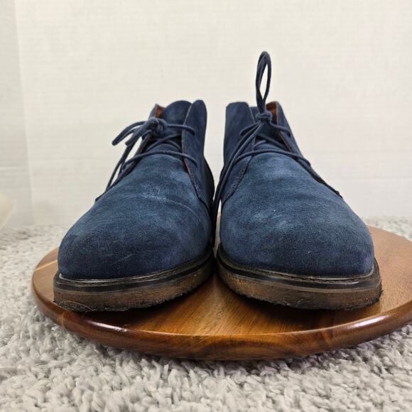 Polo Ralph Laruen Marlow Navy Suede Casual Crepe Sole Daily Chukka Boot Men 13 D - Picture 4 of 14